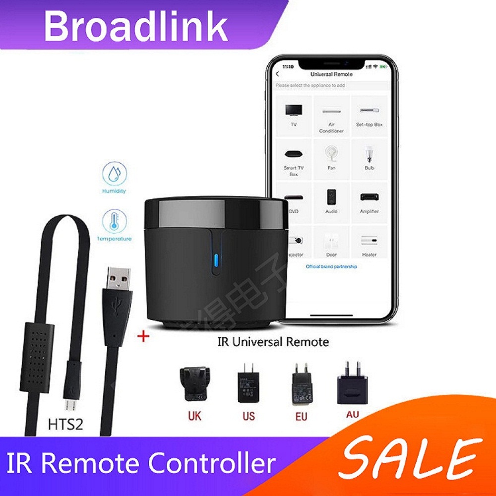 Home Cinema Google - Broadlink RM4mini+HTS2 EU/UK/US/AU PLUG IR Remote