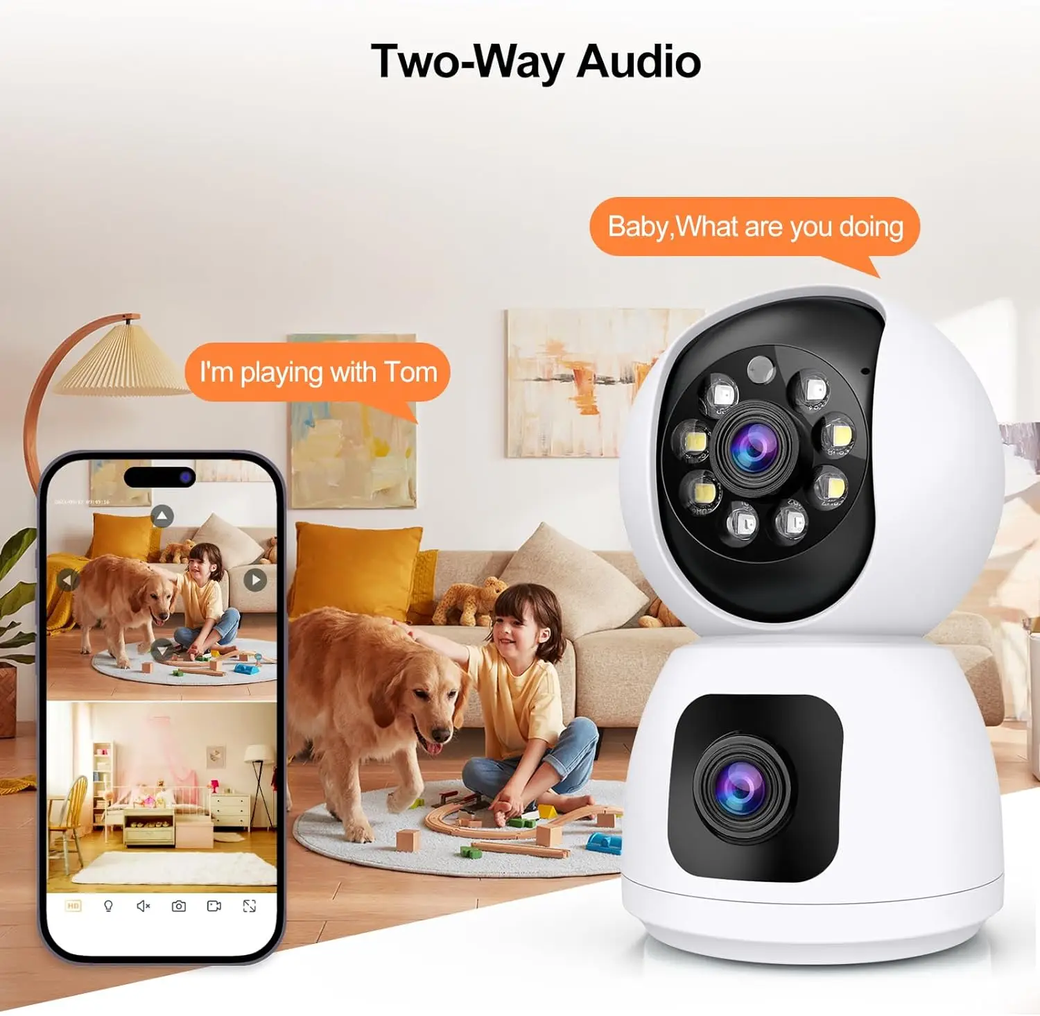 Tuya  4K 8MP HD WiFi Camera In - Home Cinema Screen ulasan dan harga