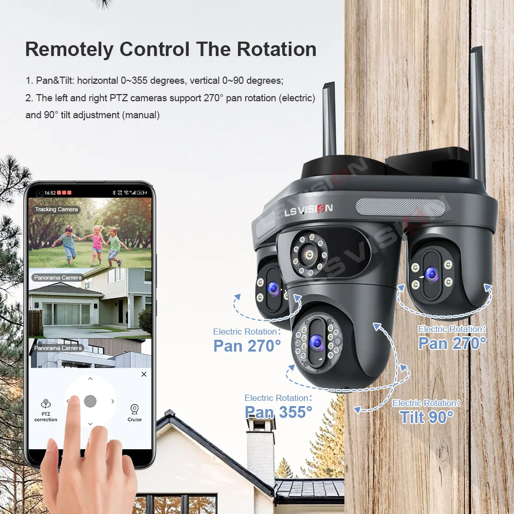 LS VISION Triple Screens Camer - Home Cinema Screen ulasan dan harga
