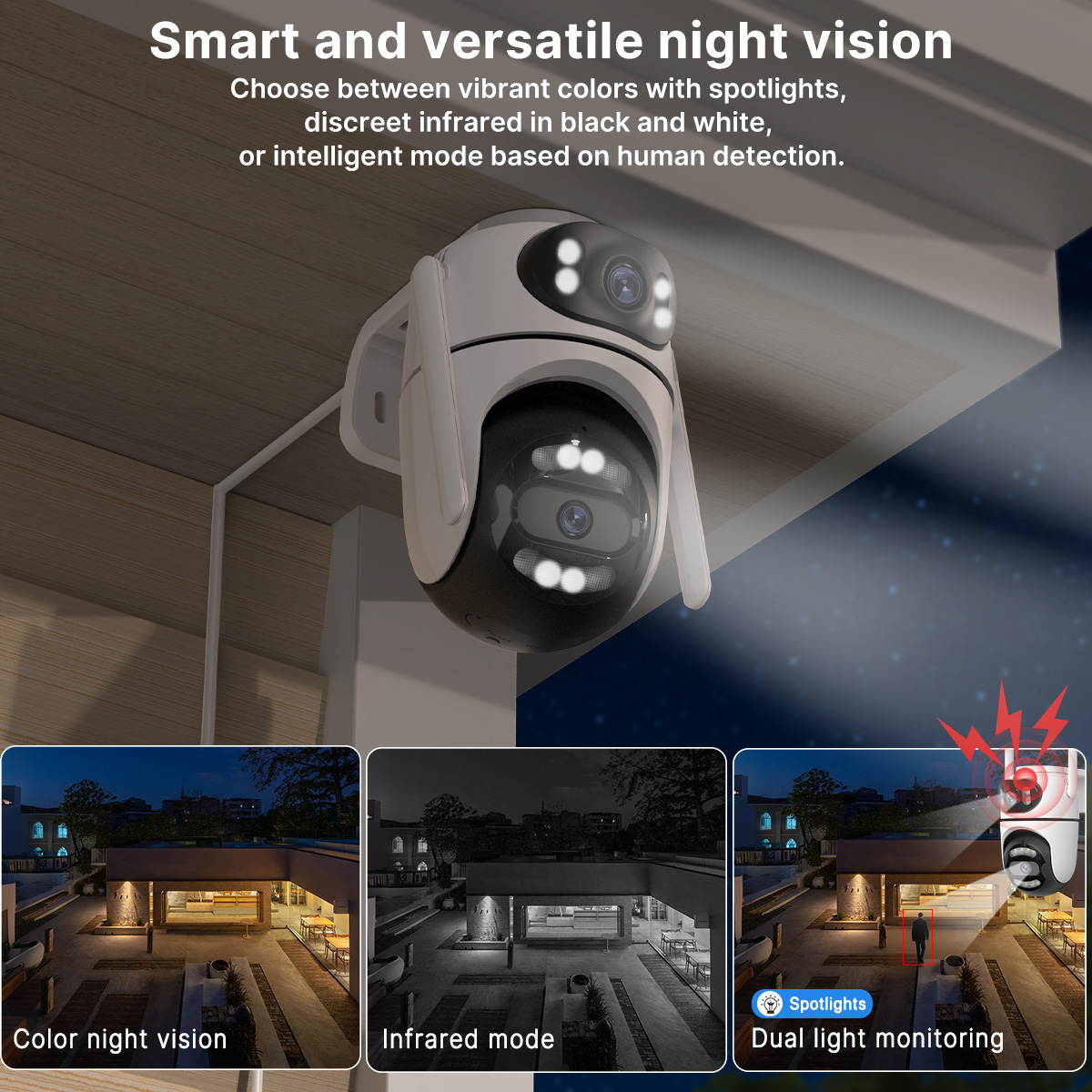 8MP 4K HD Wifi PTZ Camera ICse - Home Cinema Screen ulasan dan harga