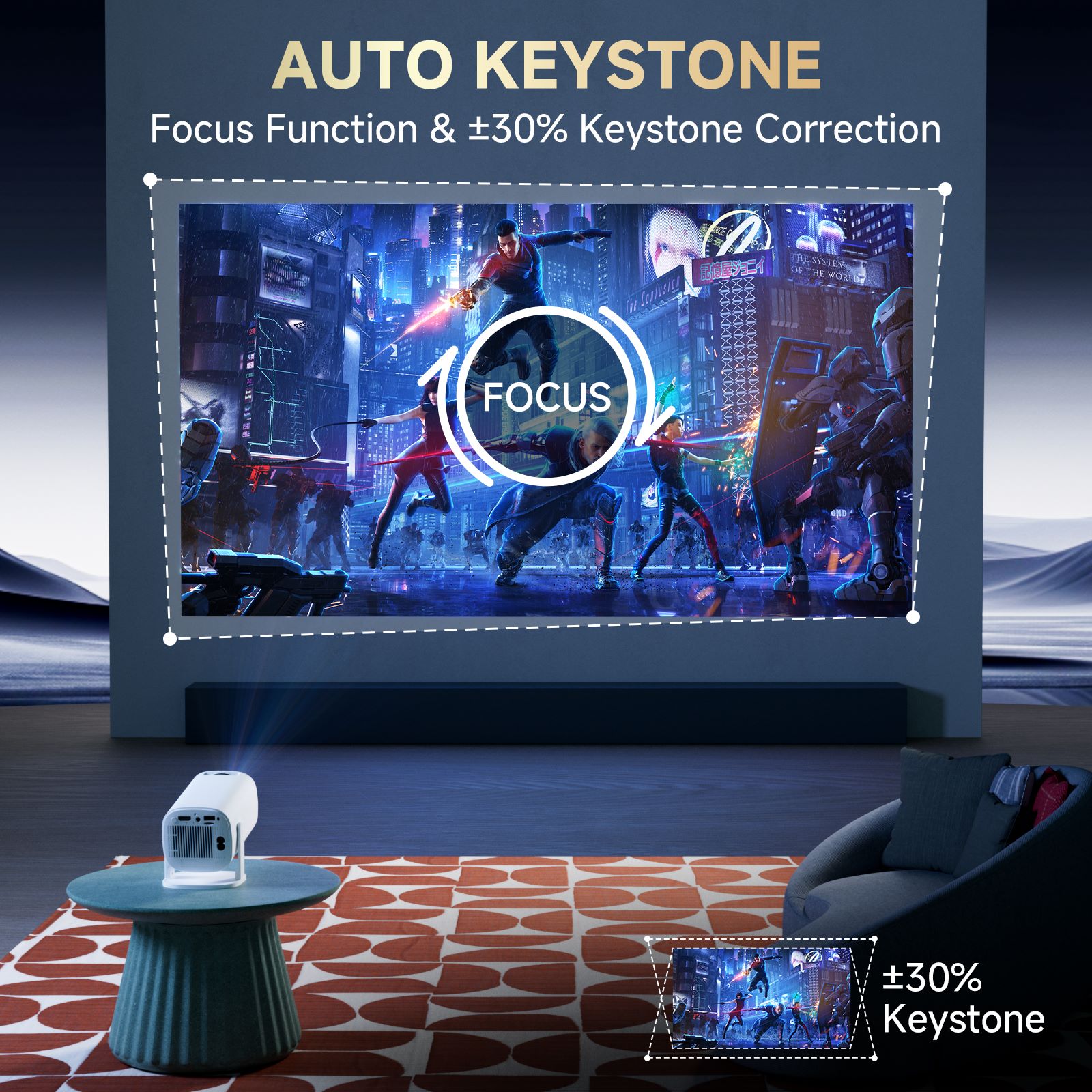 P30 PRO Smart Mini Projector A - Video Home Cinema ulasan dan harga