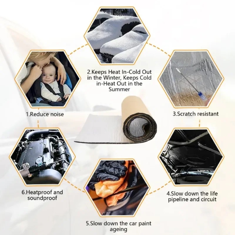 Extra Thick 20mm Car Sound Dea - Acoustic Foam Panel ulasan dan harga
